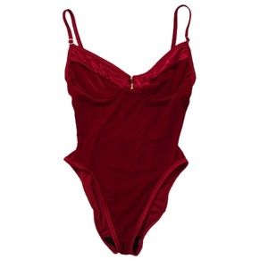 VINTAGE VELVET ONE PIECE SWIMSUIT